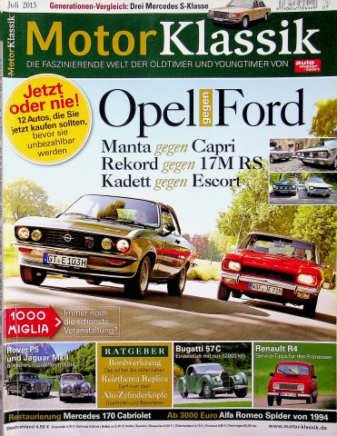 Deckblatt Motor Klassik (07/2013)